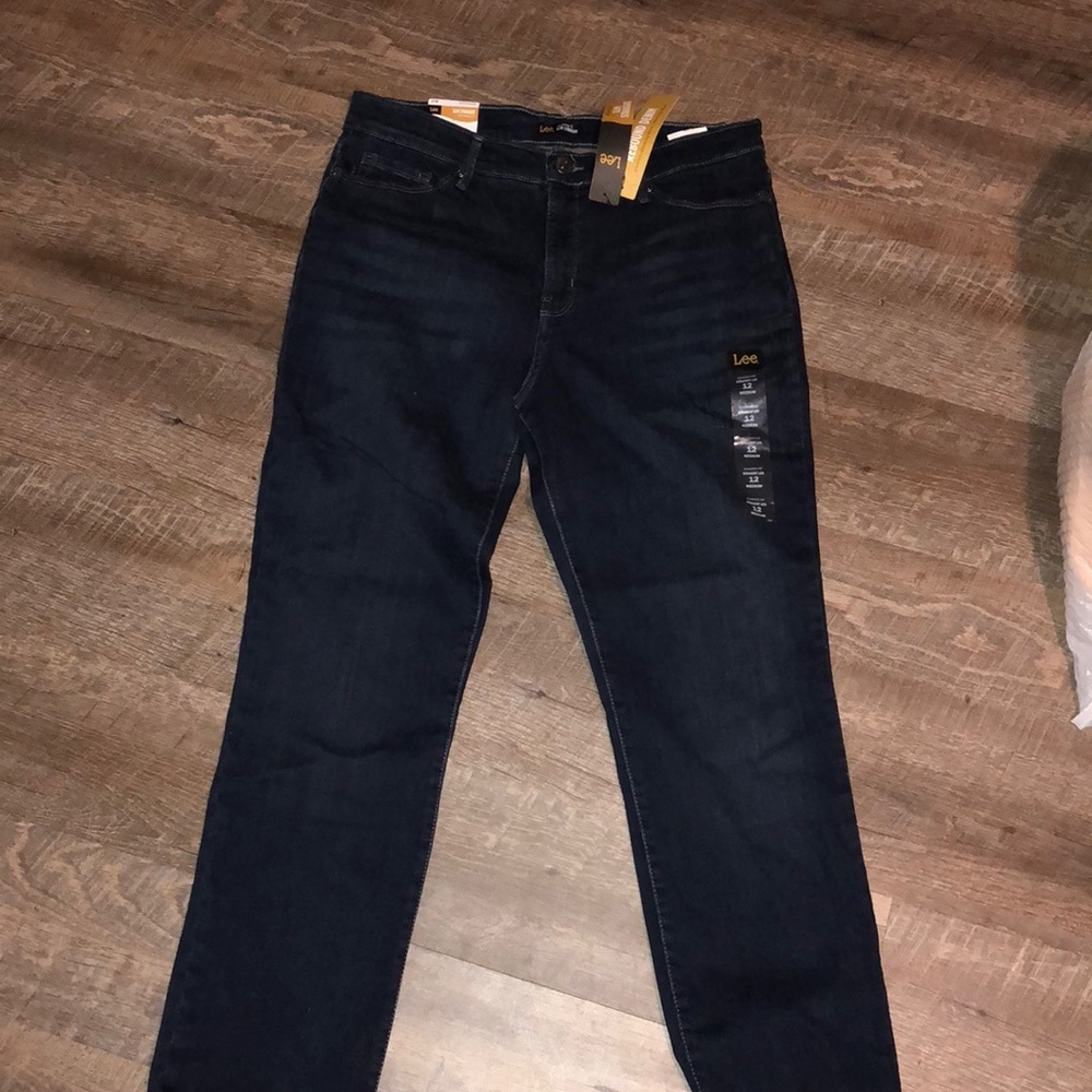 Dark blue jeans